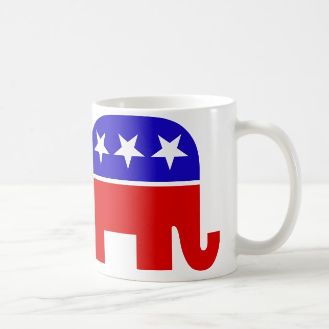 Republikanische Elefant-Tasse Kaffeetasse (Rechts)