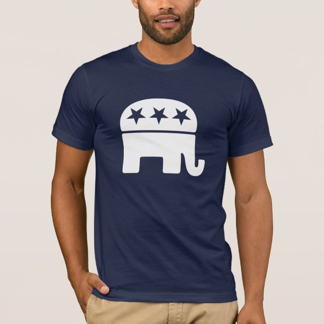 Republikanische Elefanten-Shirts T-Shirt (Vorderseite)