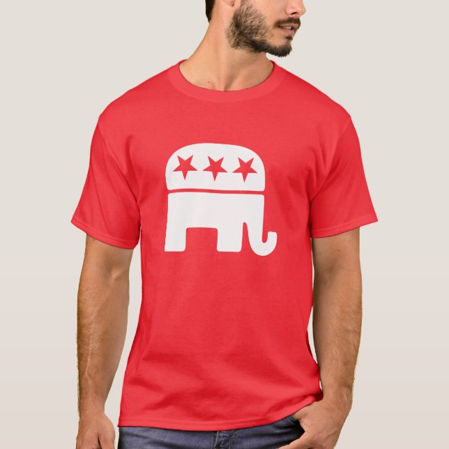 Republikanische Elephant T-Shirts (Vorderseite)