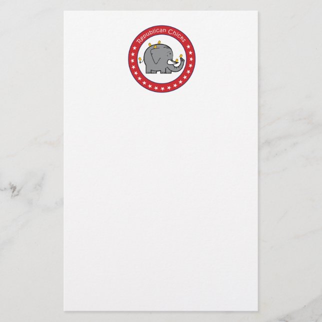 Republikanische Küken Briefpapier (Vorderseite)
