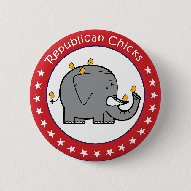Republikanische Küken Button (Vorderseite)