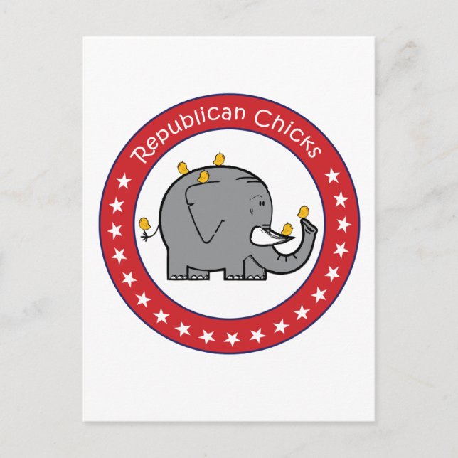 Republikanische Küken Postkarte (Vorderseite)