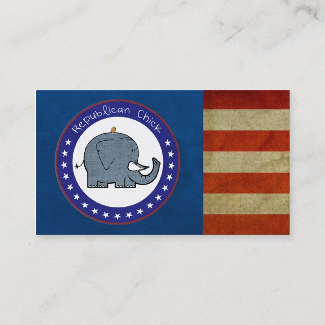 republikanische Küken-Visitenkarte Visitenkarte (Vorderseite)