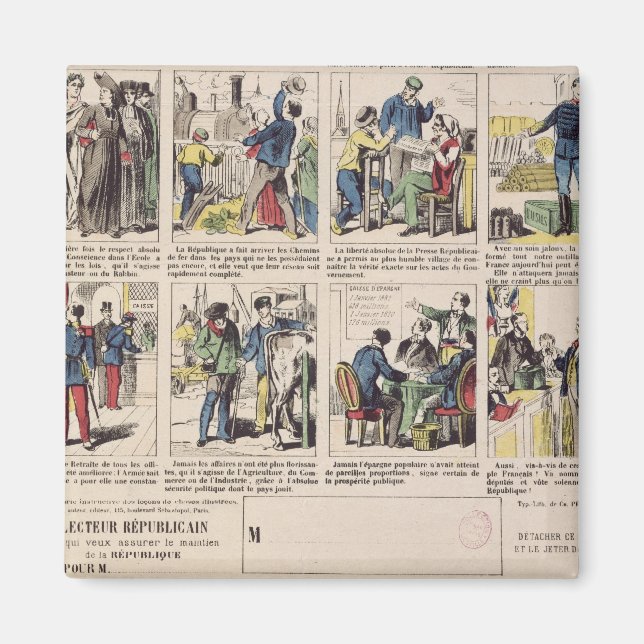 Republikanische Propaganda Magnet (Vorne)