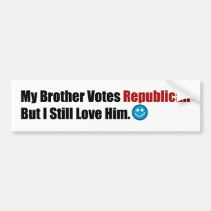 Republikanischer Bruder Autoaufkleber