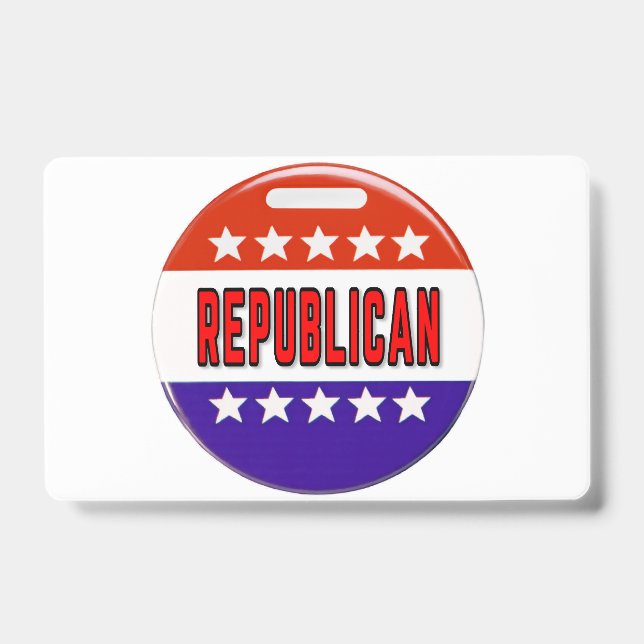 Republikanischer Button Ausweis (Vorderseite)