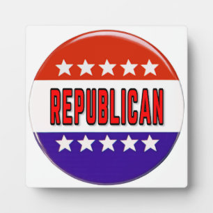 Republikanischer Button Fotoplatte