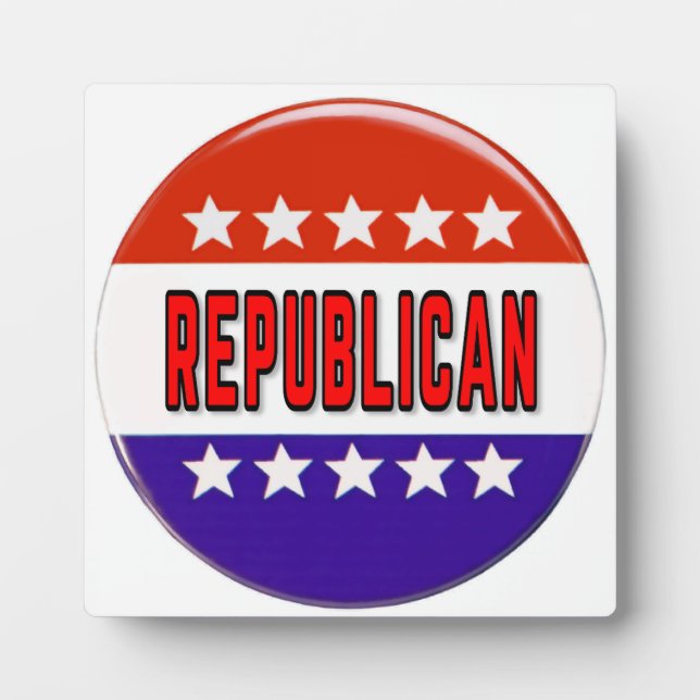 Republikanischer Button Fotoplatte (Vorderseite)