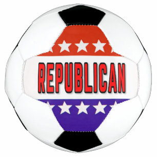 Republikanischer Button Fußball