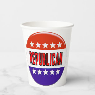 Republikanischer Button Pappbecher