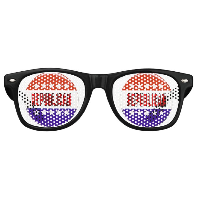 Republikanischer Button Partybrille (Vorderseite)