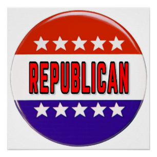 Republikanischer Button Poster