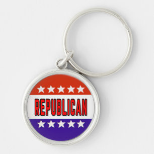 Republikanischer Button Schlüsselanhänger