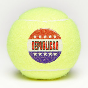 Republikanischer Button Tennisbälle