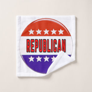 Republikanischer Button Waschlappen