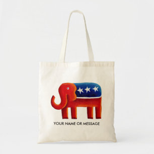 Republikanischer Elefant Benutzerdefinierter Name Tragetasche
