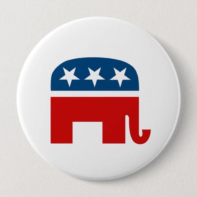 Republikanischer Elefant Button (Vorderseite)
