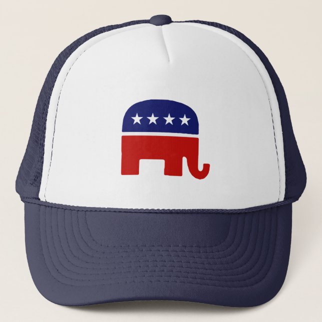 Republikanischer Elefant des Elefant-/GOP Truckerkappe (Vorderseite)