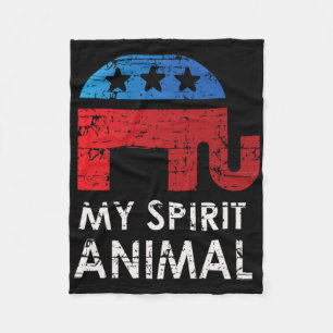 Republikanischer Elefant Fleecedecke