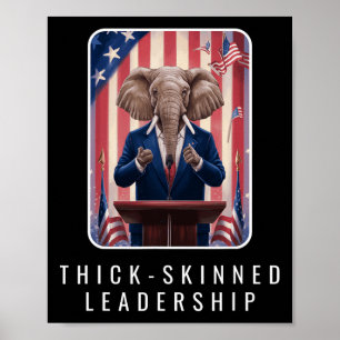 Republikanischer Elefant Führung Amerika Politisch Poster
