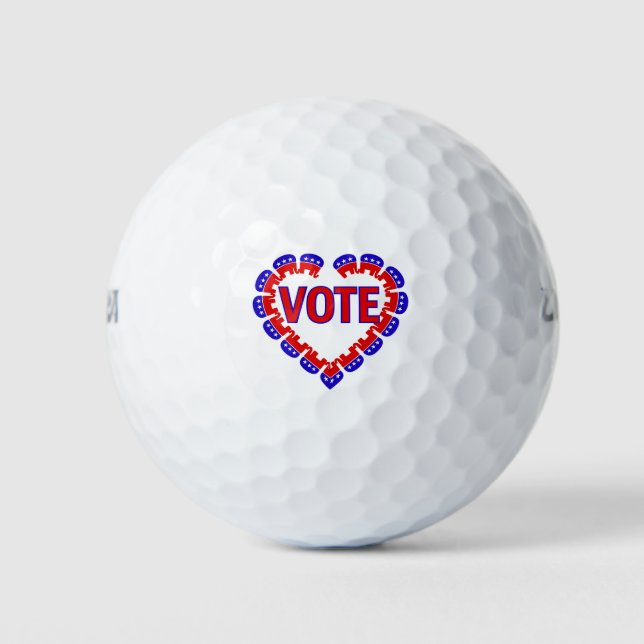 republikanischer Elefant Golfball (Vorderseite)