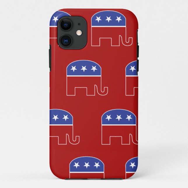 Republikanischer Elefant IPhone Fall Case-Mate iPhone Hülle (Rückseite)