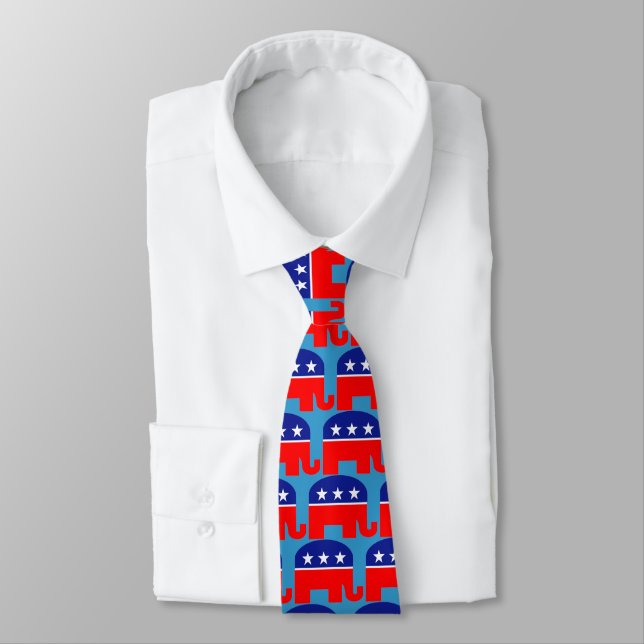 republikanischer Elefant Krawatte (Gebunden)