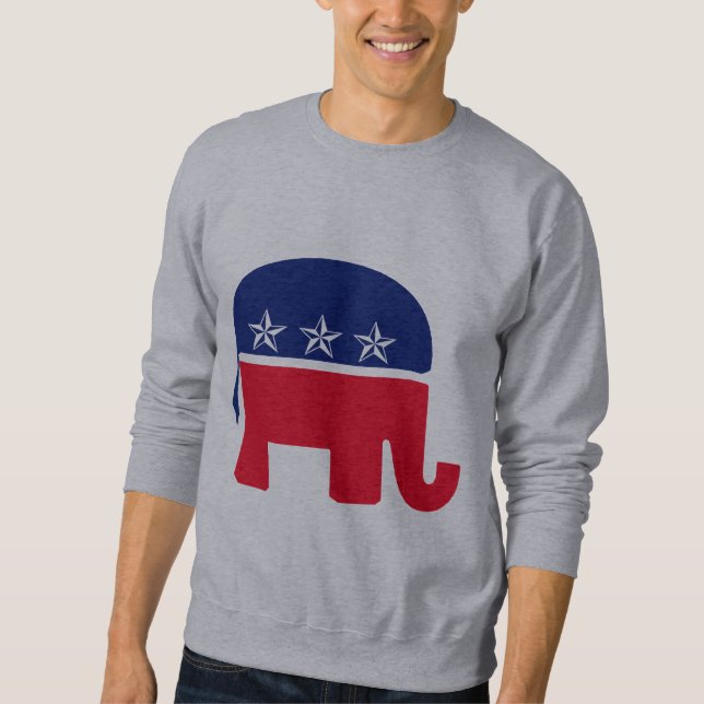 Republikanischer Elefant Sweatshirt (Vorderseite)