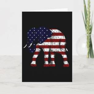 Republikanischer Elefant verwitterte amerikanische Karte
