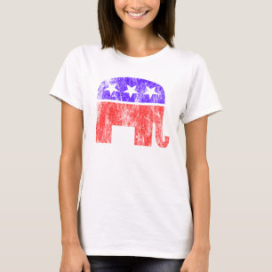 Republikanischer Elefant Vintag T-Shirt