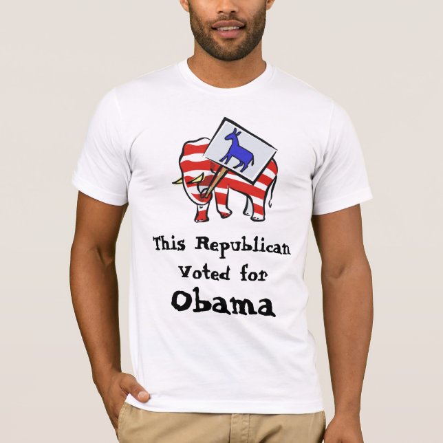 Republikanischer Obama-Anhänger-T - Shirt (Vorderseite)