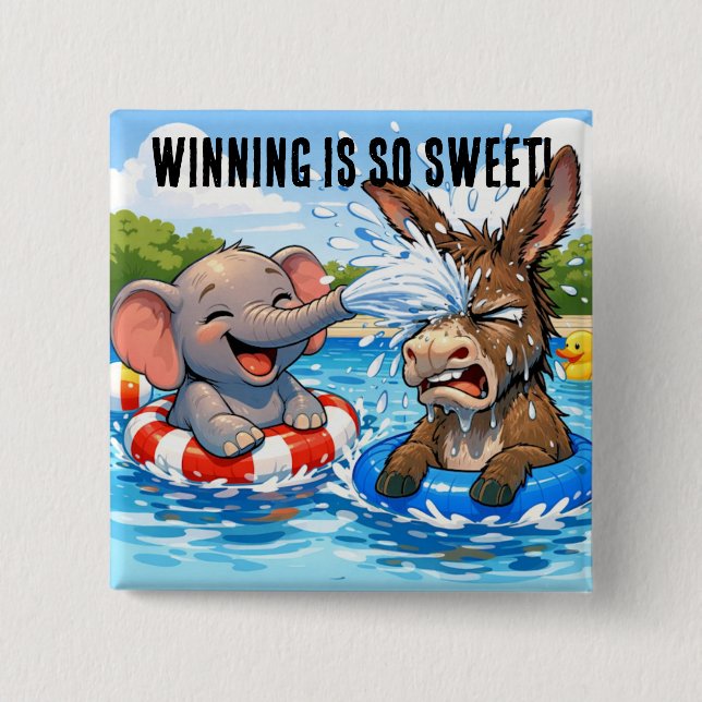 Republikanischer Sieg US Halbzeitwahlkampfabzeiche Button (Vorderseite)