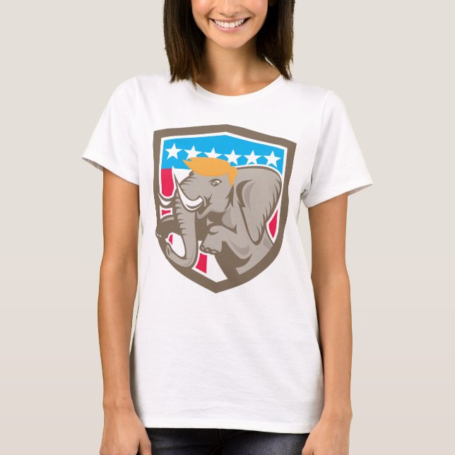 Republikanischer Trumpf-Elefant T-Shirt (Vorderseite)