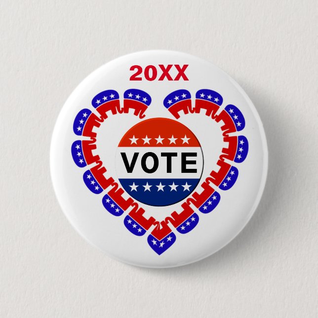 Republikanischer Wahlknopf Button (Vorderseite)