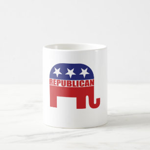 Republikanisches Elefant-Logo Tasse