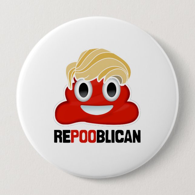 REPUBlIKANISCHES EMOJI - -  Button (Vorderseite)
