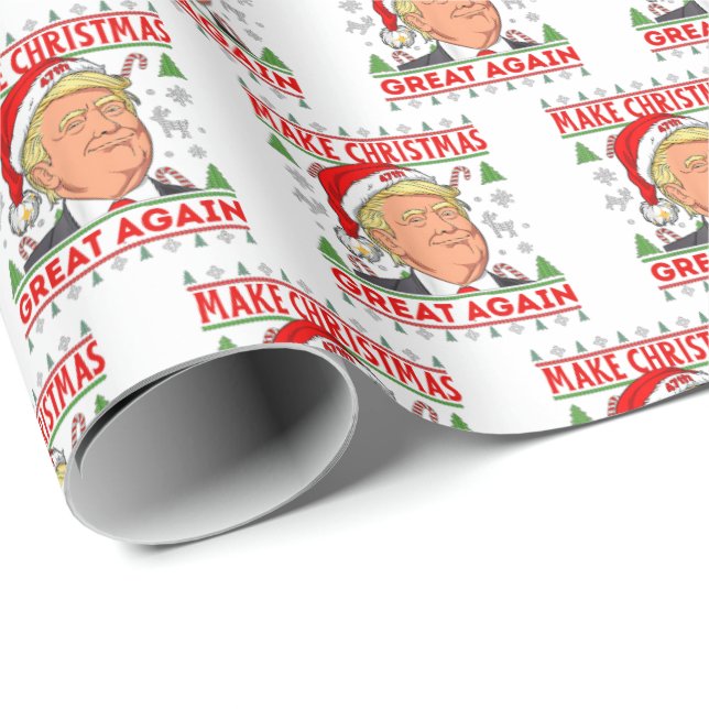 Republikanisches Geschenk Wrap, Donald Trump frohe Geschenkpapier (Rolleneckpunkt)