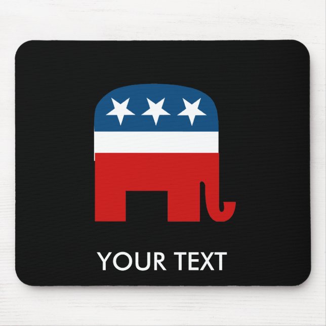 REPUBLIKANISCHES PARTY-MASKOTTCHEN MOUSEPAD (Vorne)