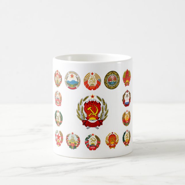 Republiken der sowjetischen Gewerkschaft Kaffeetasse (Mittel)
