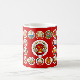 Republiken der sowjetischen Gewerkschaft Kaffeetasse