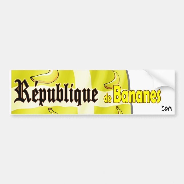 République de Bananes Autoaufkleber (Vorne)