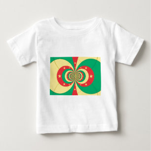 République du Cameroun mit fünf Spitzen-Sternen Baby T-shirt