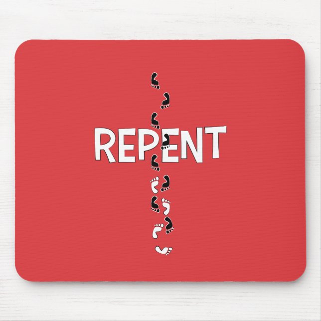 Reputationsfußspuren Mousepad (Vorne)