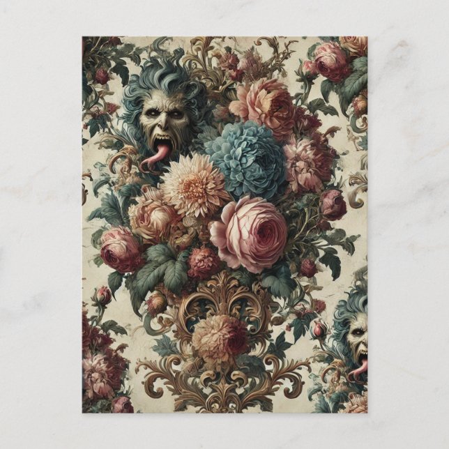 Requiem Rhapsody - Gothic Viktorianisch Feiertagspostkarte (Vorderseite)