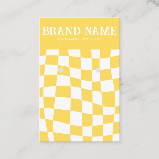 ReReRinge Display-Karte gelb Visitenkarte (Vorderseite)