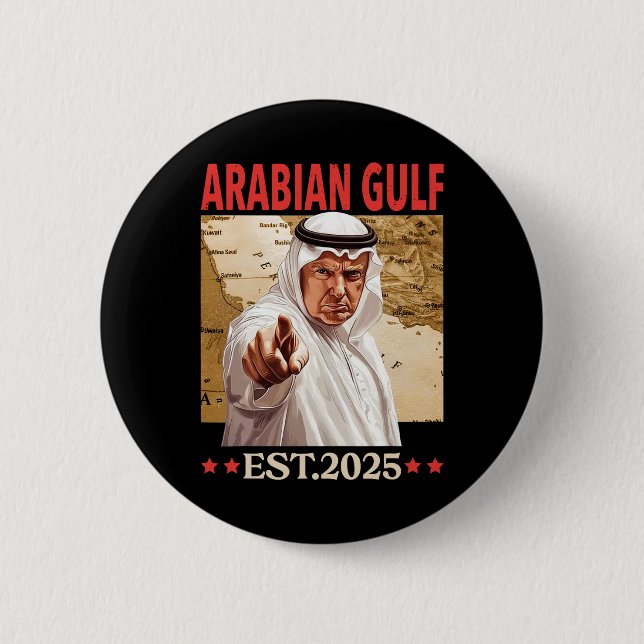 Réro Arabian Golf Golf von Arabien Persischer Golf Button (Vorderseite)