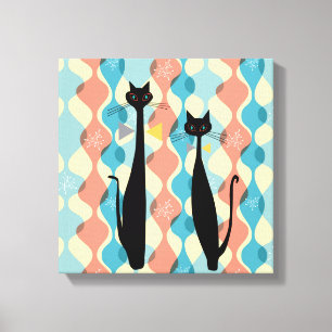 ReRo Atoma MCM Coole Katze Leinwand v2