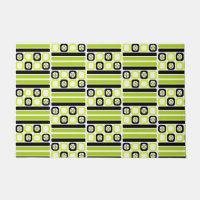 ReRo Atomart Squares Lines Chartreuse