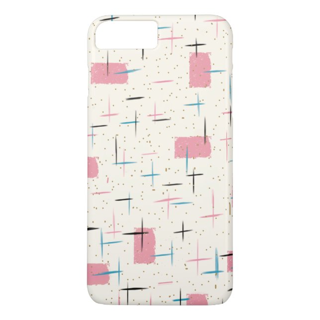 ReRo Atomic Pink Muster iPhone 7 Plus Fall Case-Mate iPhone Hülle (Rückseite)