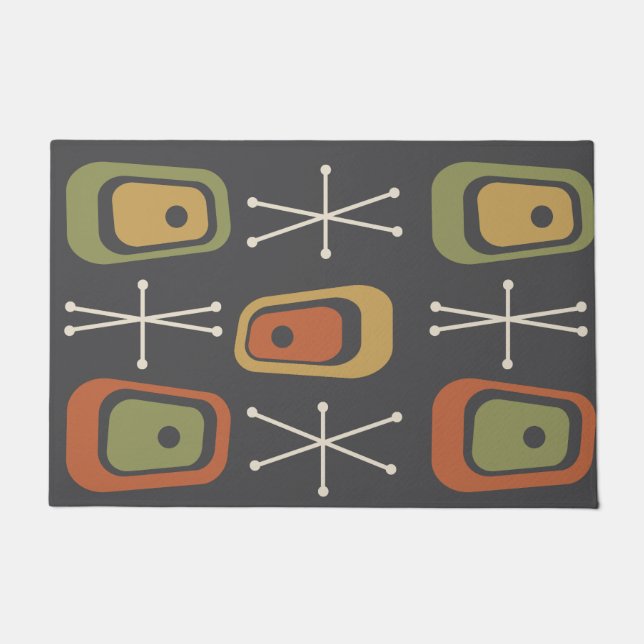 ReRo Atomraumzeitalter mehrfarbig Fußmatte (Vorderseite)